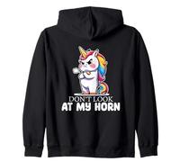 Ne Regardez Pas Mon Attitude de Licorne à Cornes Sweat à Capuche