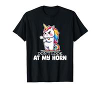 Ne Regardez Pas Mon Attitude de Licorne à Cornes T-Shirt