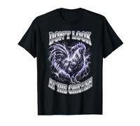 Ne Regardez Pas The Chicken Funny Rooster Farm T-Shirt Graphique avec Valeur