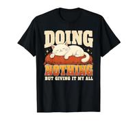 Ne Rien Faire d'autre Que de Donner à Mon Chat Paresseux Tout drôle T-Shirt Graphique avec Valeur
