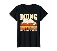 Ne Rien Faire d'autre Que de Donner à Mon Chat Paresseux Tout drôle T-Shirt Graphique avec Valeur