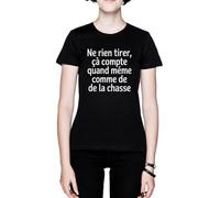 Ne Rien Tirer Ça Compte Quand Même Noir Femme Black Women's T-Shirt Tee