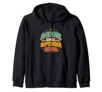 Né Septembre 2008 Vintage 18ème Anniversaire Dix-Huit Ans Sweat à Capuche