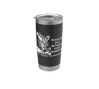 Ne sortez jamais sans votre ailier St. Michael l'Archange Gobelet isotherme en acier inoxydable double paroi