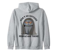 Ne sortez Pas, Les Gens sont là, Les Chats sont là, la Sublimation Sweat à Capuche