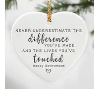 Ne sous-estimez jamais la différence que vous avez faite et les vies que vous avez touchées - Cadeaux d'appréciation, cadeaux de retraite pour femme, homme, collègue, patron, employé, enseignant