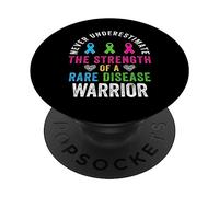 Ne sous-Estimez jamais la Force d'une journée des Maladies rares 2026 PopSockets PopGrip Adhésif