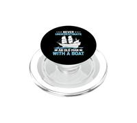 Ne sous-Estimez jamais la Voile de Bateau Old Man PopSockets PopGrip pour MagSafe