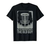Ne sous-Estimez jamais Le Design Old Guy Disc Golf T-Shirt Graphique avec Valeur