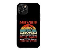 Ne sous-Estimez jamais Le Gardien de But de Hockey Old Man Coque pour iPhone 11 Pro