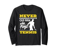 Ne sous-Estimez jamais Le Vieil Homme Qui Joue Un Joueur de Tennis Manche Longue
