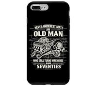 Ne sous-Estimez jamais Le Vieil Homme Qui Tourne Encore Les clés dans Les années 70 Coque pour iPhone 7 Plus/8 Plus