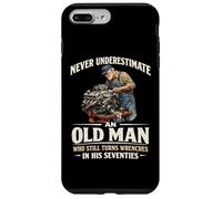 Ne sous-Estimez jamais Le Vieil Homme Qui Tourne Encore Les clés dans Les années 70 Coque pour iPhone 7 Plus/8 Plus