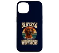 Ne sous-Estimez jamais Old Man Bavarian Mountain Hound Retro Coque pour iPhone 13