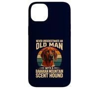 Ne sous-Estimez jamais Old Man Bavarian Mountain Hound Retro Coque pour iPhone 14 Plus