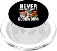 Ne sous-Estimez jamais Un Rat de bibliothèque bibliothécaire Lecteur de bibliothèque PopSockets PopGrip pour MagSafe