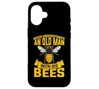 Ne sous-Estimez jamais Un Vieil Homme avec Ces Abeilles Coque pour iPhone 16