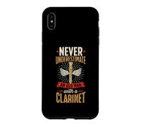 Ne sous-Estimez jamais Un Vieil Homme avec Une Clarinette Coque pour iPhone XS Max
