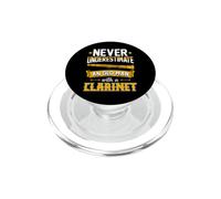 Ne sous-Estimez jamais Un Vieil Homme avec Une Clarinette PopSockets PopGrip pour MagSafe