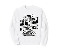 Ne sous-Estimez jamais Un Vieil Homme avec Une Moto Sweatshirt