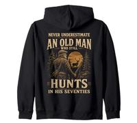 Ne sous-Estimez jamais Un Vieil Homme Qui Chasse Encore dans Les années 70 Sweat à Capuche