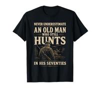 Ne sous-Estimez jamais Un Vieil Homme Qui Chasse Encore dans Les années 70 T-Shirt