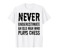 Ne sous-Estimez jamais Un Vieil Homme Qui Joue aux échecs Amusants T-Shirt