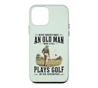 Ne sous-Estimez jamais Un Vieil Homme Qui Joue Encore au Golf dans Les années 70 Coque pour iPhone 12 Mini