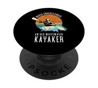 Ne sous-Estimez jamais Un Vieux kayakiste d'eau vive PopSockets PopGrip Adhésif