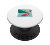 Ne sous-Estimez jamais Un Vieux kayakiste d'eau vive PopSockets PopGrip Adhésif