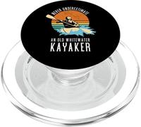 Ne sous-Estimez jamais Un Vieux kayakiste d'eau vive PopSockets PopGrip pour MagSafe