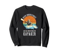 Ne sous-Estimez jamais Un Vieux kayakiste d'eau vive Sweatshirt