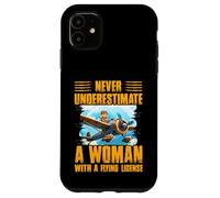 Ne sous-estimez jamais une femme avec un permis de vol Coque pour iPhone 11