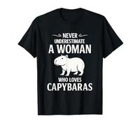 Ne sous-Estimez jamais Une Femme Qui Aime Les Capybaras T-Shirt