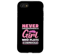Ne sous-Estimez jamais Une Fille Amateur de Cornhole Coque pour iPhone SE (2020) / 7/8