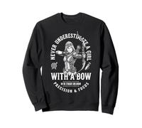 Ne sous-Estimez jamais Une Fille avec Un Arc Archery Archer Sweatshirt