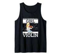 Ne sous-estimez jamais une fille avec un violon Fun Women Violonist Débardeur
