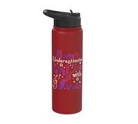 Ne sous-estimez jamais une fille avec un violon - Violoniste Stainless Steel Insulated Water Bottle