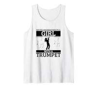 Ne sous-Estimez jamais Une Fille avec Une Trompette Femme trompettiste Débardeur