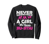 Ne sous-Estimez jamais Une Fille Qui connaît Le Jiu Jitsu Cadeau Adolescent Sweatshirt