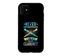 Ne sous-Estimez jamais Une Fille Qui Joue de la Clarinette Coque pour iPhone 11