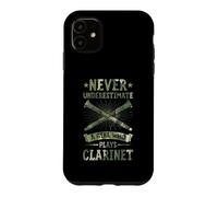 Ne sous-Estimez jamais Une Fille Qui Joue de la Clarinette Coque pour iPhone 11