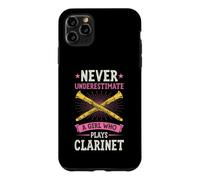 Ne sous-Estimez jamais Une Fille Qui Joue de la Clarinette Coque pour iPhone 11 Pro Max