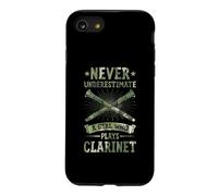Ne sous-Estimez jamais Une Fille Qui Joue de la Clarinette Coque pour iPhone SE (2020) / 7/8