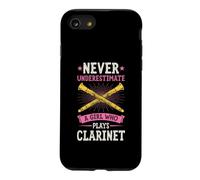 Ne sous-Estimez jamais Une Fille Qui Joue de la Clarinette Coque pour iPhone SE (2020) / 7/8