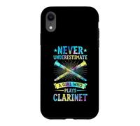 Ne sous-Estimez jamais Une Fille Qui Joue de la Clarinette Coque pour iPhone XR