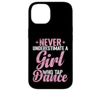 Ne sous-estimez jamais une fille qui tapote de danse Coque pour iPhone 14