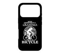 Ne sous-Estimez jamais Une Grand-mère avec Un vélo drôle Coque pour iPhone 17 Pro