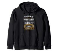Ne sous-Estimez jamais Une légende Qui est née en Octobre Sweat à Capuche