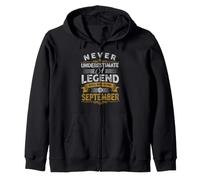 Ne sous-Estimez jamais Une légende Qui est née en Septembre Sweat à Capuche